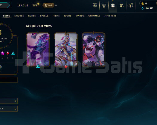 EUNE Unranked | 3 Kostüm - 16K Mö | LoL Hesap