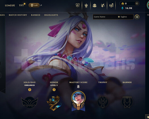 EUNE Unranked | 3 Kostüm - 16K Mö | LoL Hesap