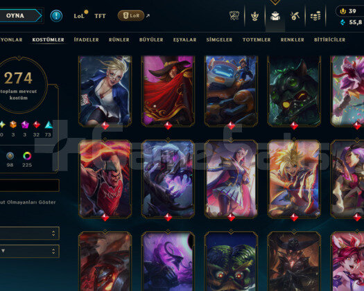 734 LEVEL / 274 SKIN / FULL HERO / +MAIL / KAÇMAZ!