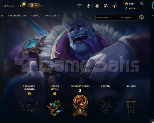 EUW Unranked | 900 Rp - 4 Kostüm | Dereceli Hazır
