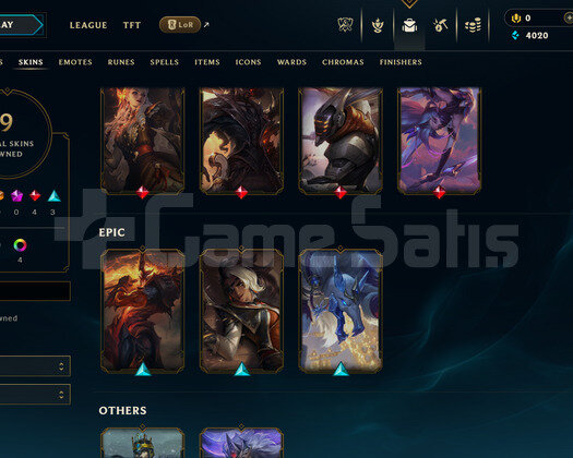EUW Unranked | 9 Kostüm - 50 Hero | Dereceli Hazır