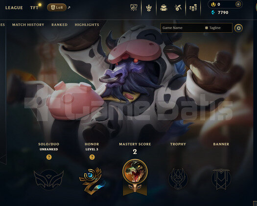 EUW Unranked | 1 Kostüm - 30 Hero | LoL Hesap