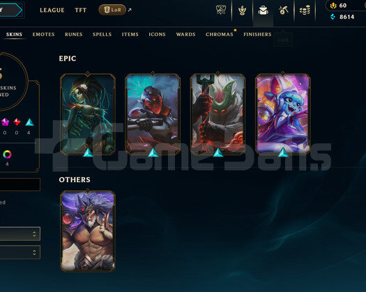 EUW Unranked | 5 Kostüm - 39 Hero | LoL Hesap