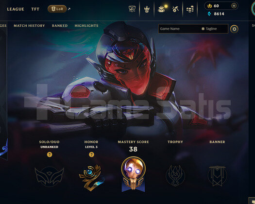 EUW Unranked | 5 Kostüm - 39 Hero | LoL Hesap