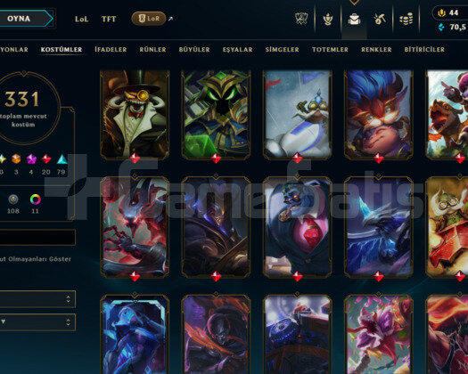 EUW / 143 LEVEL / 331 SKIN / FULL HERO / +MAIL