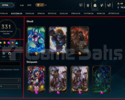EUW / 143 LEVEL / 331 SKIN / FULL HERO / +MAIL