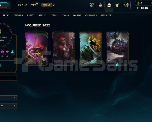 EUW Unranked | 4 Kostüm - 10K Mö | LoL Hesap