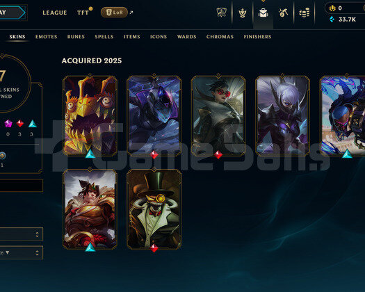 EUW Unranked | 7 Kostüm - 33K Mö | LoL Hesap
