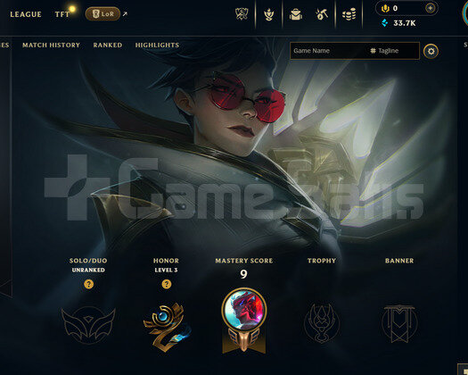 EUW Unranked | 7 Kostüm - 33K Mö | LoL Hesap