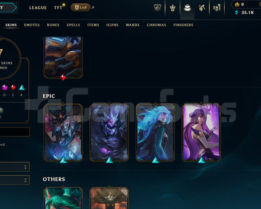 EUW Unranked | 7 Kostüm - 35K Mö | LoL Hesap