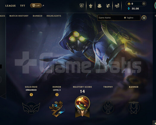 EUW Unranked | 6 Kostüm - 35K Mö | LoL Hesap