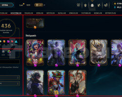 EUW / 269 LEVEL / 436 SKIN / 2786 RP /+MAIL KAÇMAZ