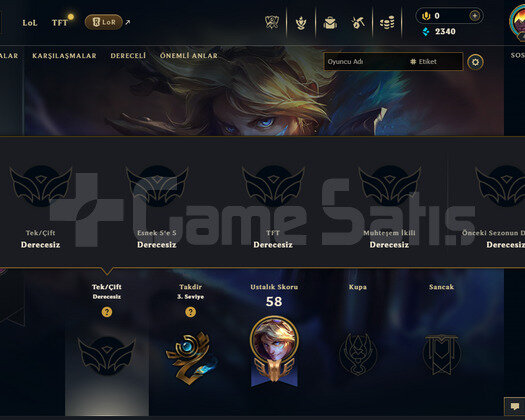 18 KOSTÜM 41 LEVEL UNRANKED TEMİZ HESAP!