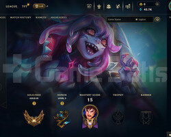EUW Gold 3 | 4 Kostüm - 42K Mö | LoL Hesap