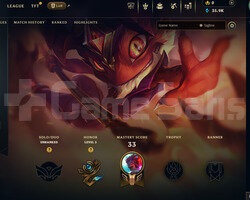 EUW Unranked | 4 Kostüm - 35K Mö | LoL Hesap