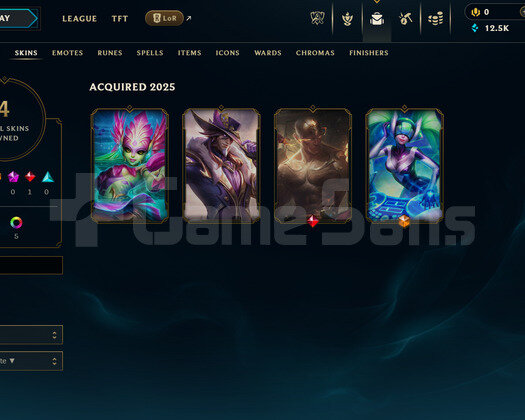 EUW Zümrüt 3 | 4 Kostüm - 12K Mö | LoL Hesap