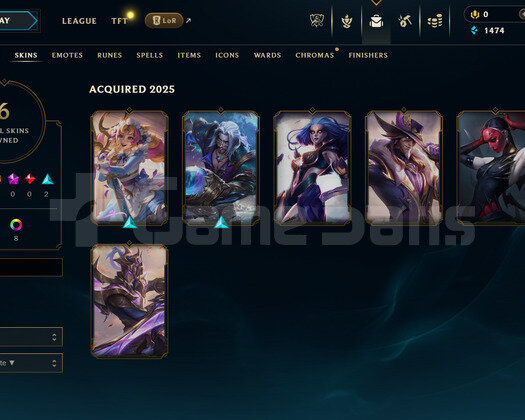 EUW Zümrüt 1 | 9 Kostüm - 18K Mö | LoL Hesap