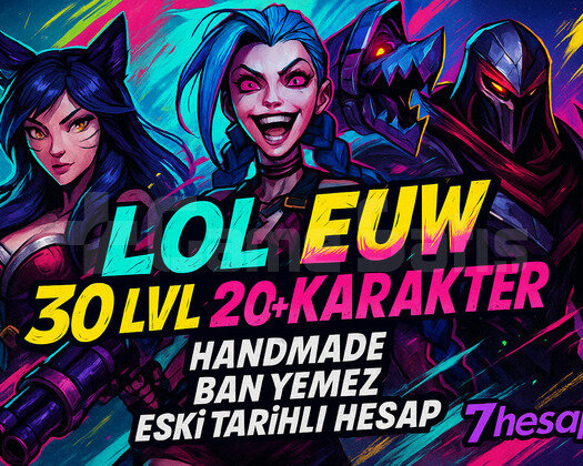 BAN YEMEZ | EUW 20+ Şampiyon 30 Lvl Unranked