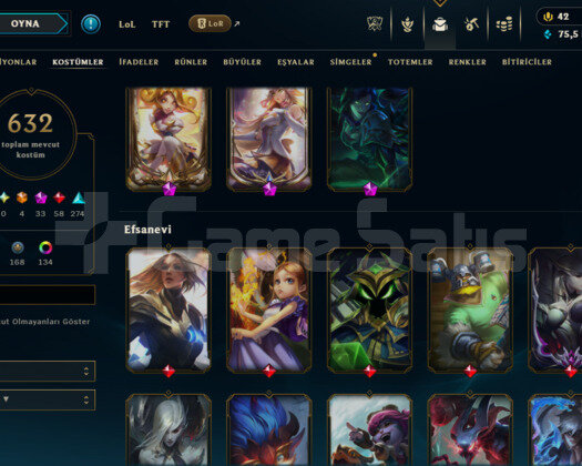 542 LEVEL / 632 SKIN / 33 İHTİŞAMLI / +MAIL KAÇMAZ