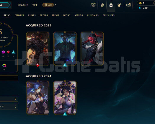 TR Plat 1 | 5 Kostüm - 44 Hero | LoL Hesap