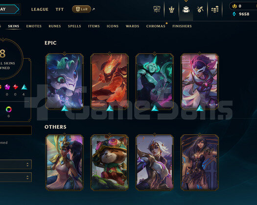 TR Zümrüt 4 | 8 Kostüm - 83 Hero | LoL Hesap