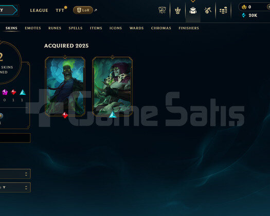 TR Unranked | 2 Kostüm - 20K Mö | LoL Hesap