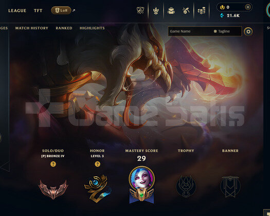 TR Bronz 4 | 3 Kostüm - 21K Mö | LoL Hesap