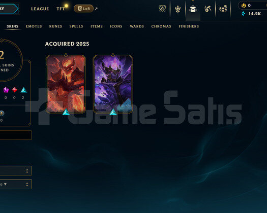 TR Unranked | 2 Kostüm - 14K Mö | LoL Hesap