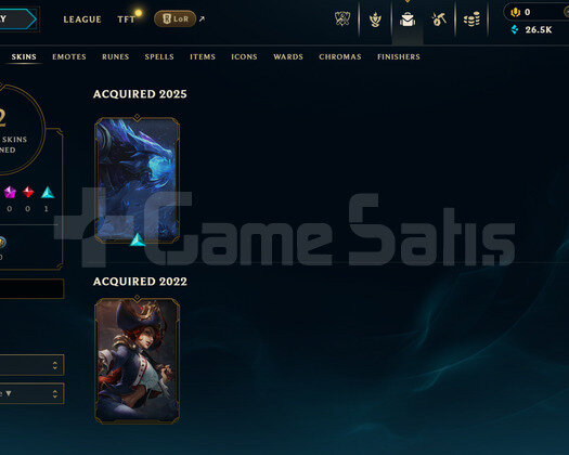 TR Unranked | 2 Kostüm - 26K Mö | LoL Hesap