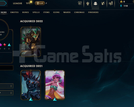 EUNE Unranked | 3 Kostüm - 30 Hero | LoL Hesap