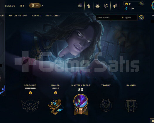 EUNE Unranked | 4 Kostüm - 34 Hero | LoL Hesap