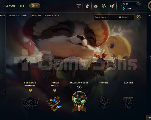 EUNE Unranked | 1 Kostüm - 36 Hero | LoL Hesap