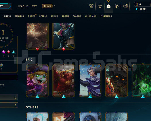EUNE Unranked | 11 Kostüm - 48 Hero | LoL Hesap