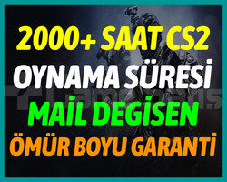 2000+ SAAT CS2 STEAM HESABI