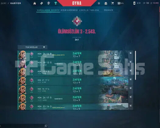 FRESH IMMORTAL 3 HESAP DUYURU