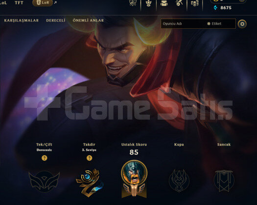 GEÇEN SEZON ZÜMRÜT / DERECELİ HAZIR / UNRANKED