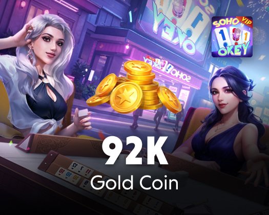 Soho 101 Okey 92K Gold Coin