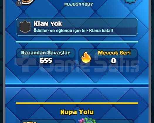 6500 KUPA CLASH ROYALE HESABI BEDAVA FİYATINA