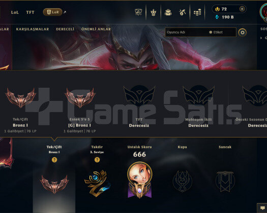 EUW | 340 SKİN | BRONZ 1