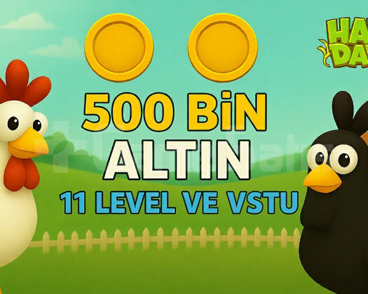 +11 Level 500 Bin Altın ANINDA TESLİMAT