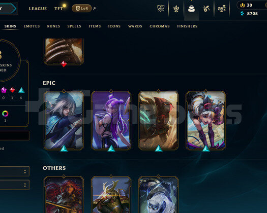 TR Silver 1 | 8 Kostüm - 24 Hero | LoL Hesap