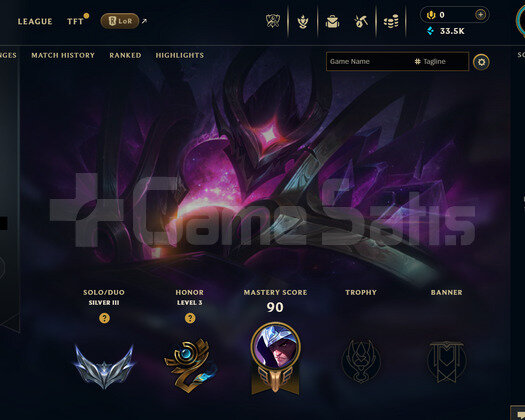 TR Silver 3 | 1 Kostüm - 33K Mö | LoL Hesap
