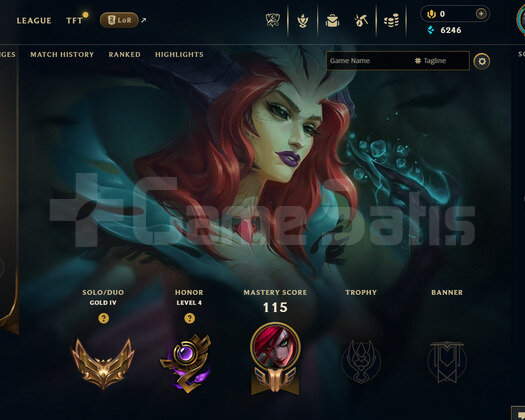 TR Gold 4 | 4 Kostüm - 59 Hero | LoL Hesap