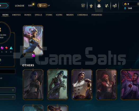 EUNE Unranked | 8 Kostüm - 30 Hero | LoL Hesap