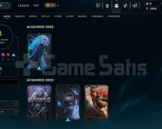 EUW Unranked | 4 Kostüm - 24 Hero | LoL Hesap