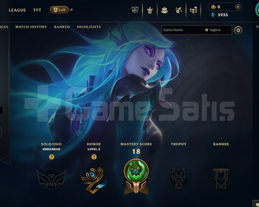 EUW Unranked | 4 Kostüm - 24 Hero | LoL Hesap