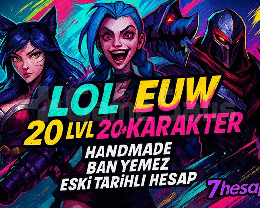 BAN YEMEZ EUW 20+ Şampiyon 20 Lvl Unranked