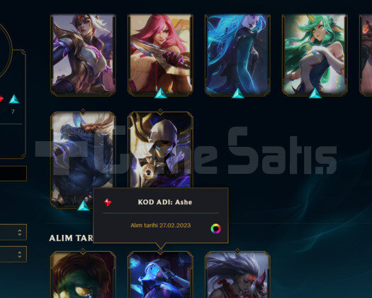 EUW KATA MAİN ZÜMRÜT MMR P4 HANDMADE 10 SKİN ACC!