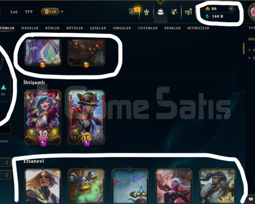 EUW / 380 LEVEL / 149 SKİN / FUL HERO +MAİL