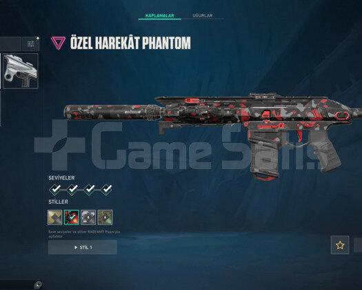 Platin 3 Valorant Hesabı  Nadir Skin Koleksiyon